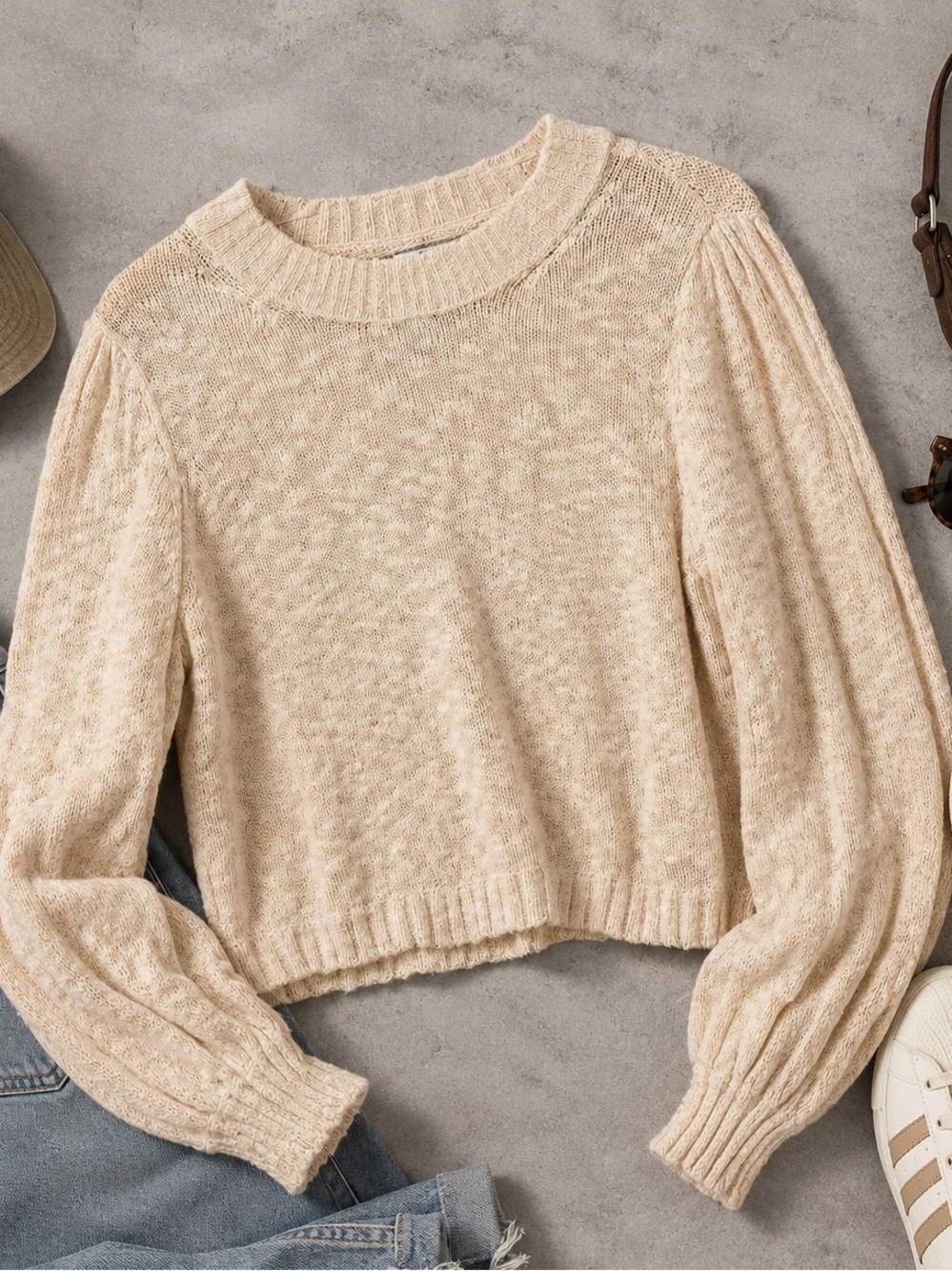 O'Neill Cream Crewneck Sweater